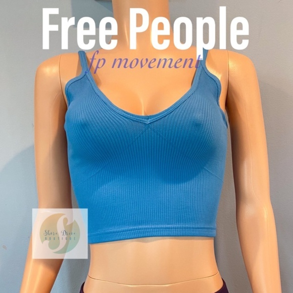 New FREE PEOPLE Happiness Runs V-neck Tank S/XS